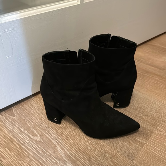 Sam Edelman Pointed Toe Suede Booties - Picture 1 of 2